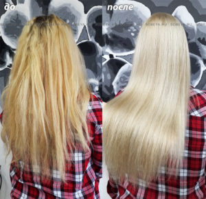 Окрашивание волос в светлый платиновый блонд